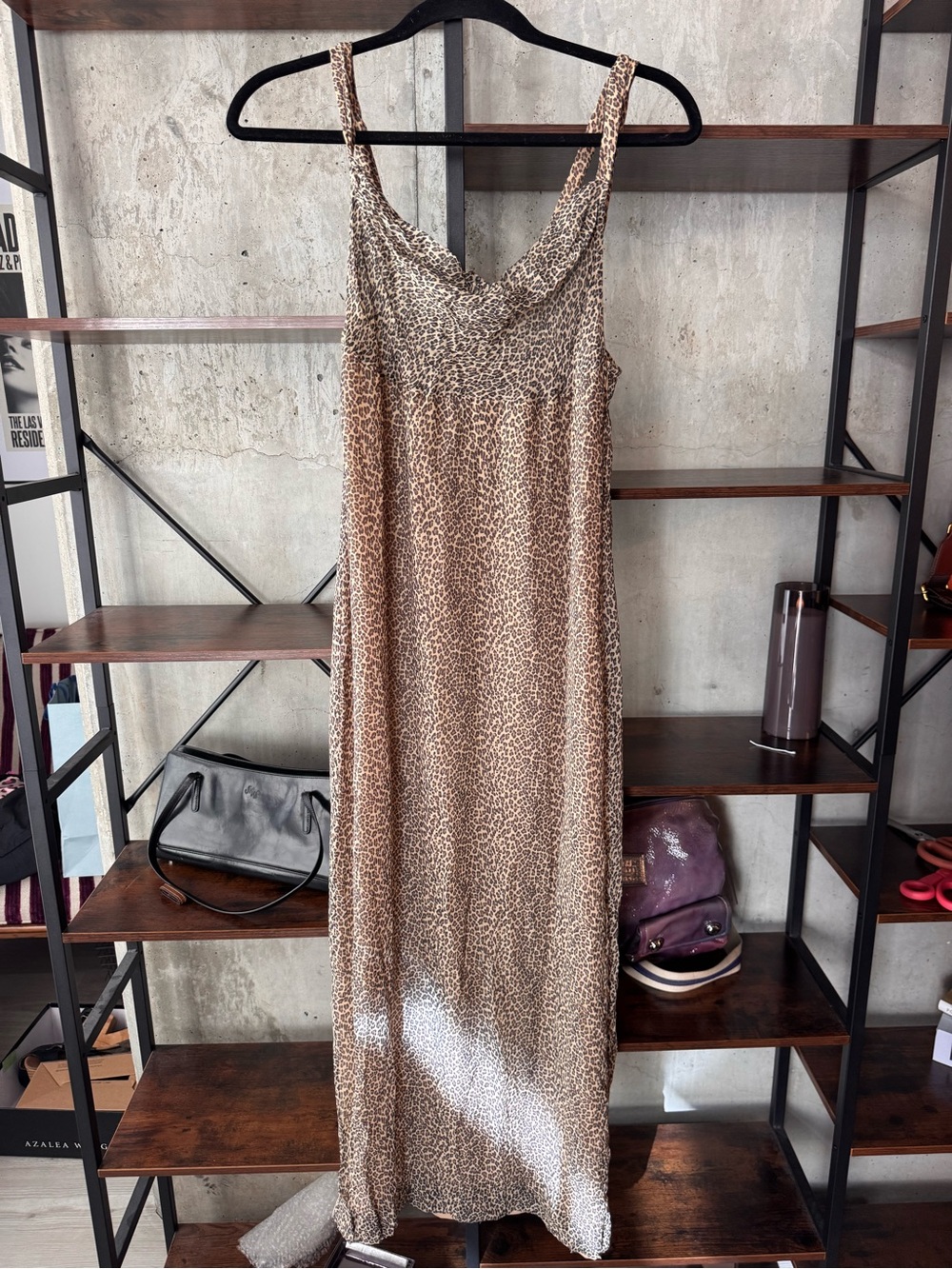 Valentino Y2K Silk Leopard-Print Maxi Slip Dress Size 6 - Like New!